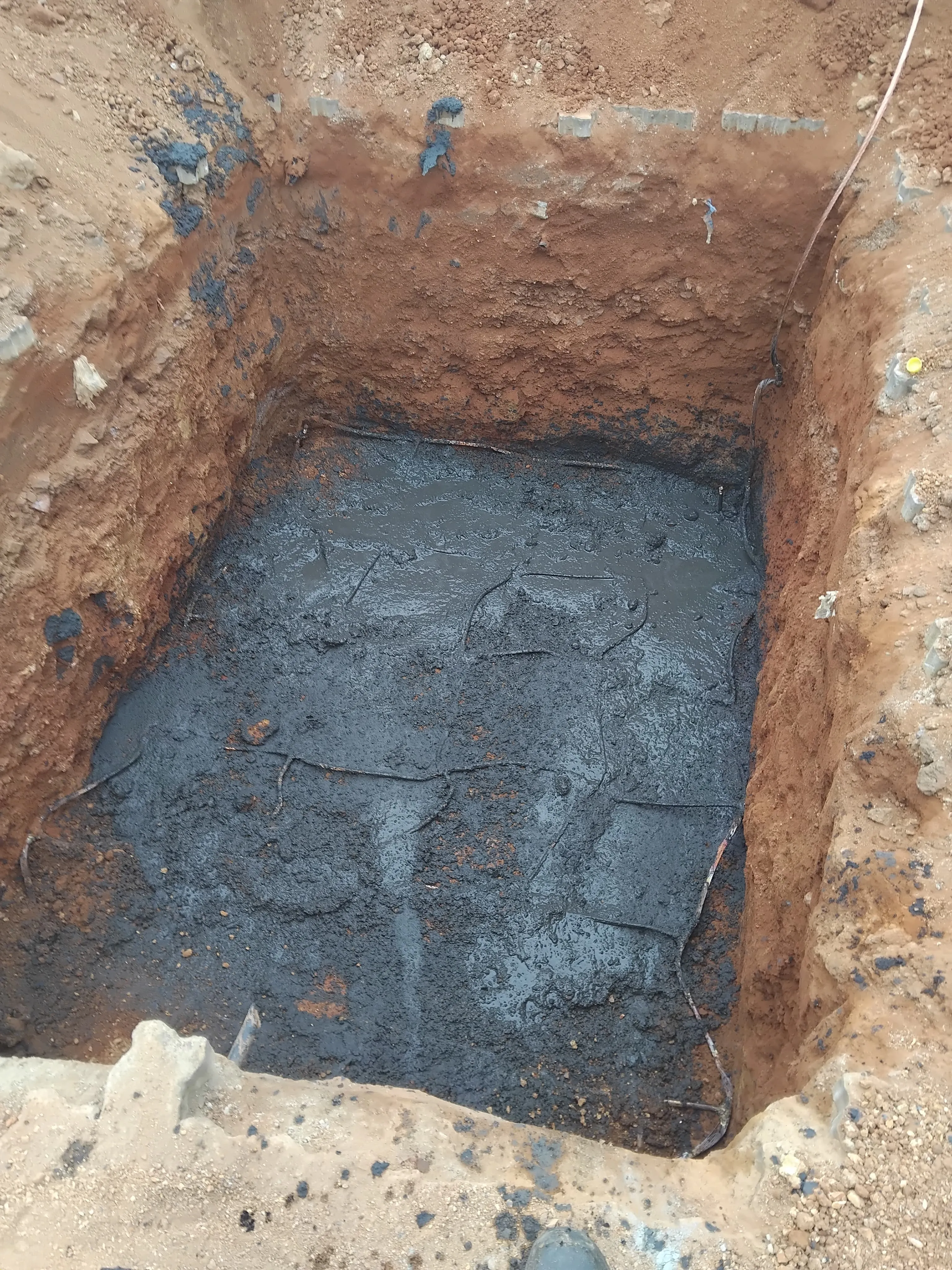 Earth-enhancing compound used to improve earthing performance.